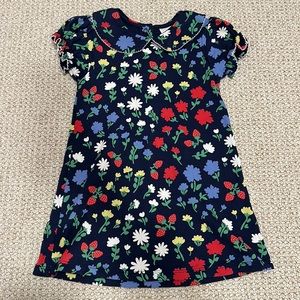 The Beaufort Bonnet Company Floral Kids Dress - Blue, Red, White, Yellow